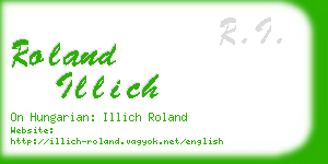 roland illich business card